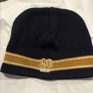 Notre Dame Irish Black and Gold Beanie